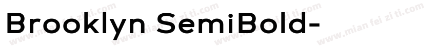 Brooklyn SemiBold字体转换